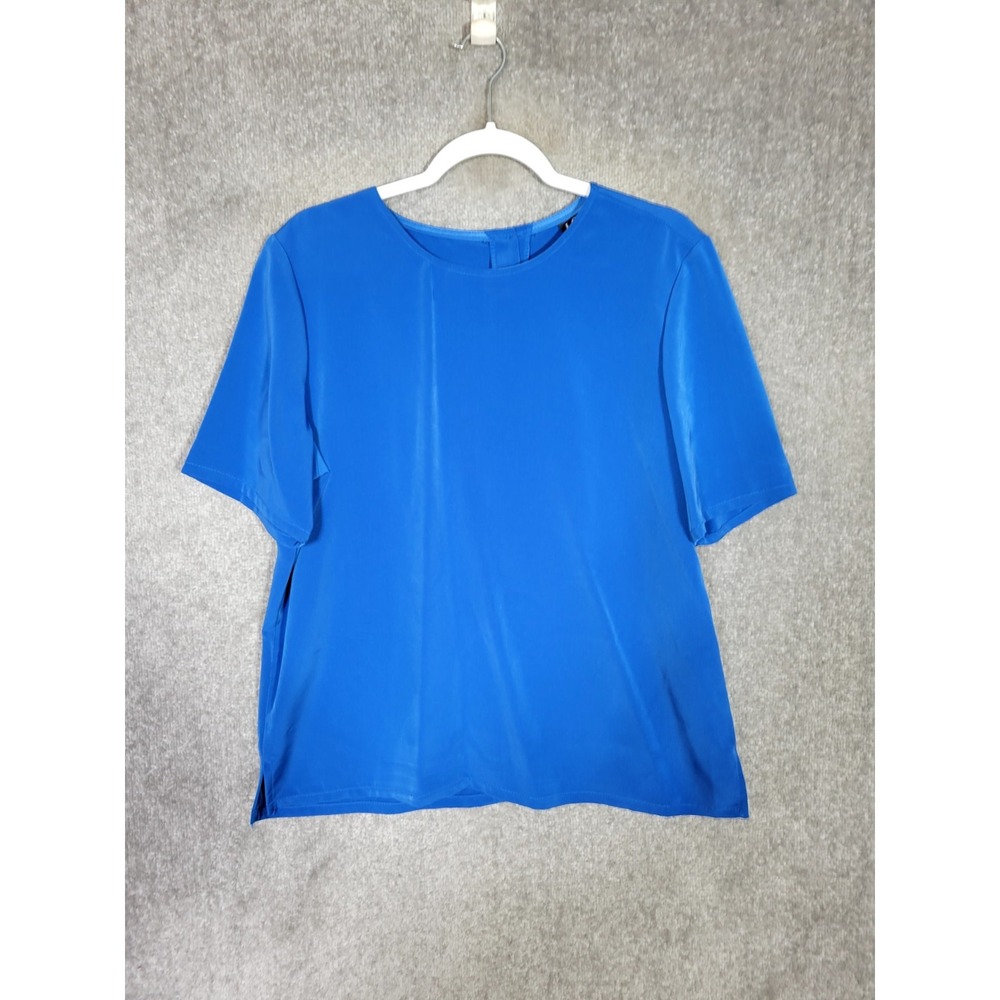 LORI of California by AM Casuals Top Womens Size‎ Large Blue Vintage USA Made